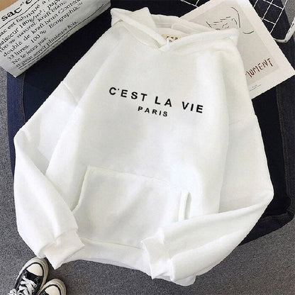 Comfortable Ladies Hoodie - Soleil-White-S-Nora Luxe