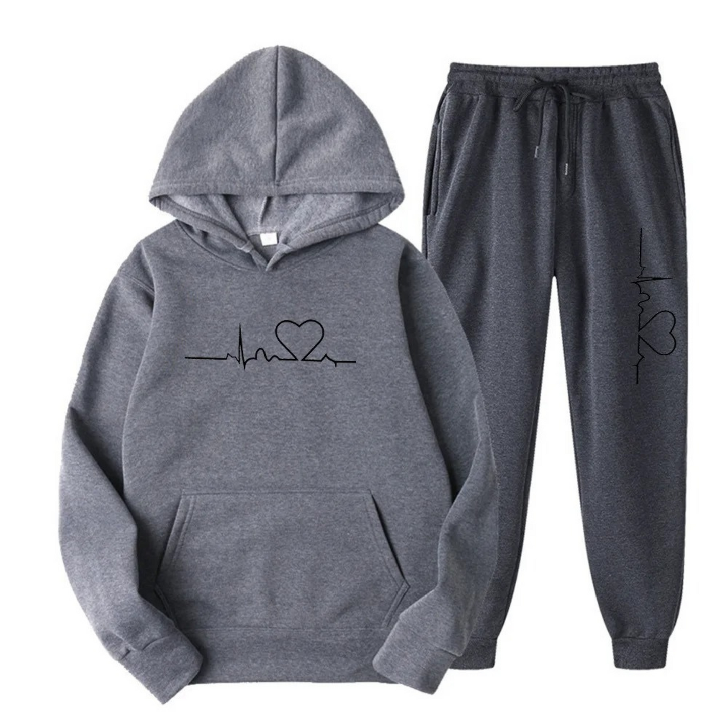 Comfortable Ladies Training Suit - Lyra-Gray-S-Nora Luxe