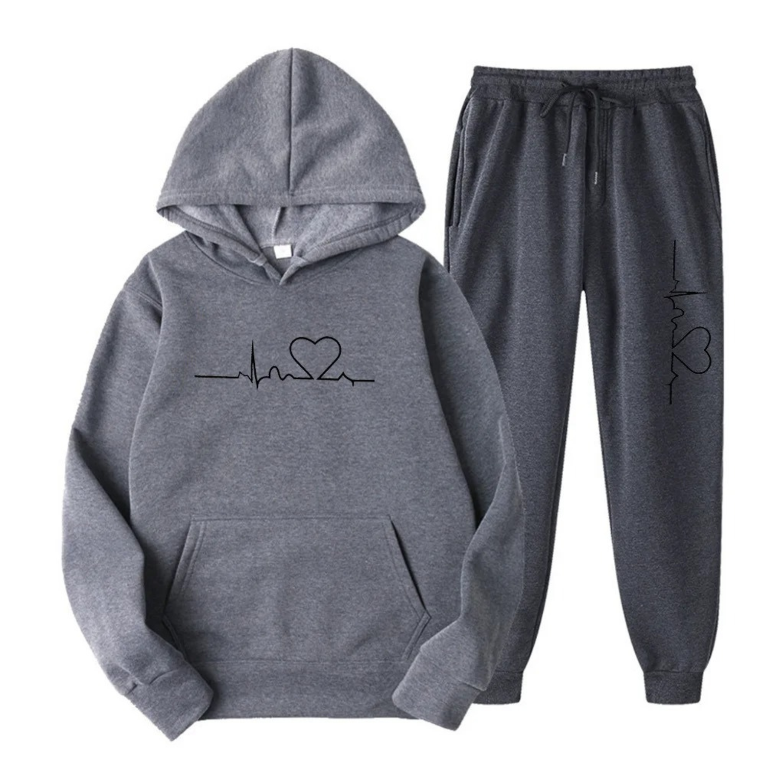 Comfortable Ladies Training Suit - Lyra-Gray-S-Nora Luxe