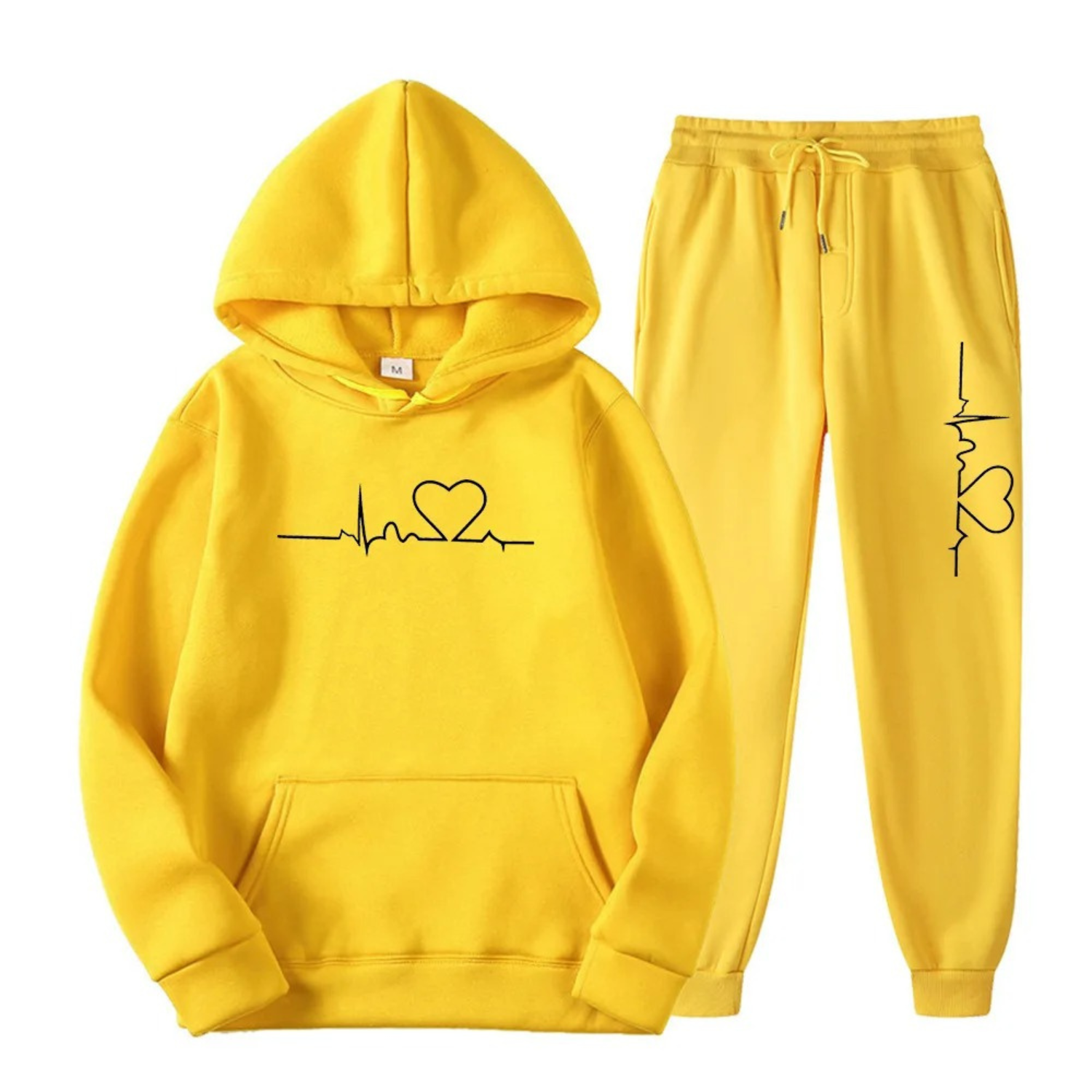 Comfortable Ladies Training Suit - Lyra-Yellow-S-Nora Luxe