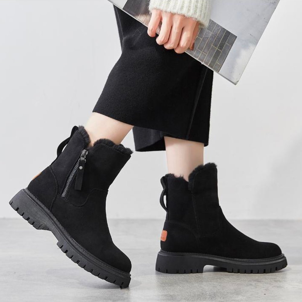 Comfortable Ladies' Winter Boots - Aria-Black-2.5-Nora Luxe
