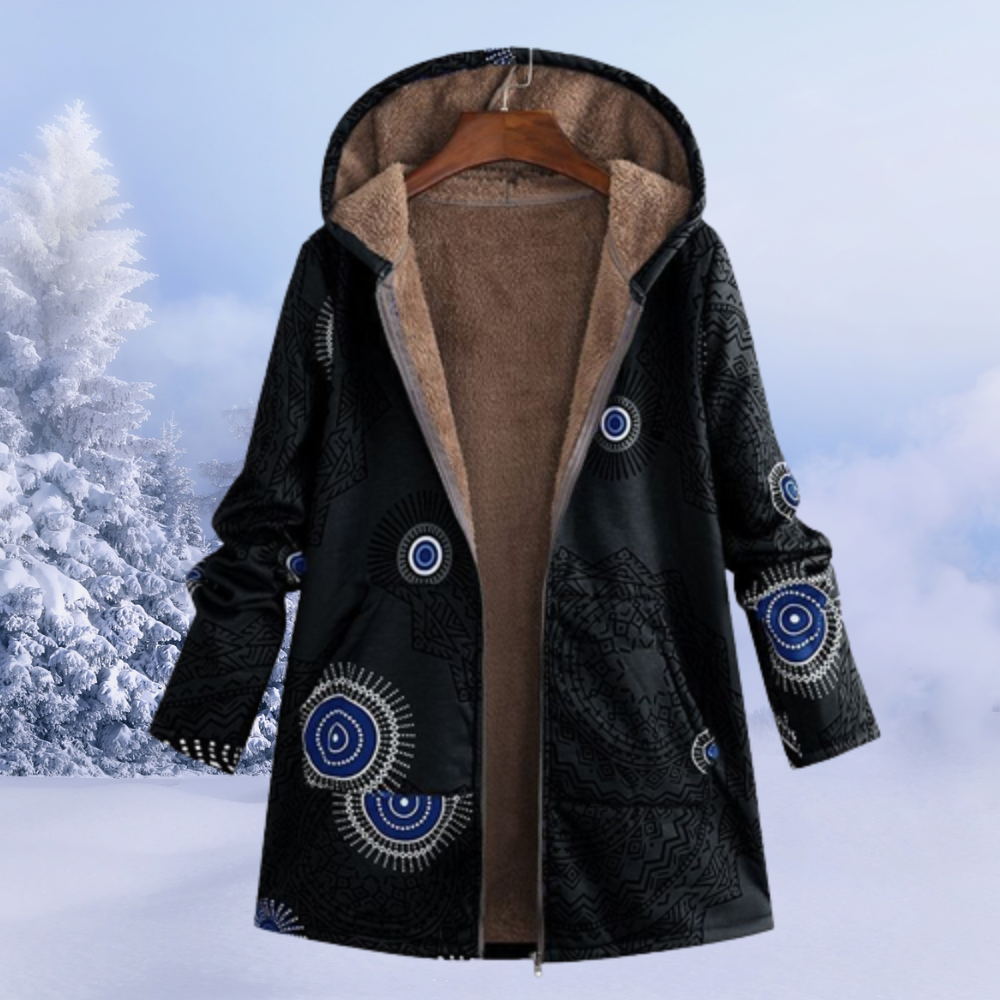 Comfortable Ladies' Winter Coat - Liora-Black-S-Nora Luxe