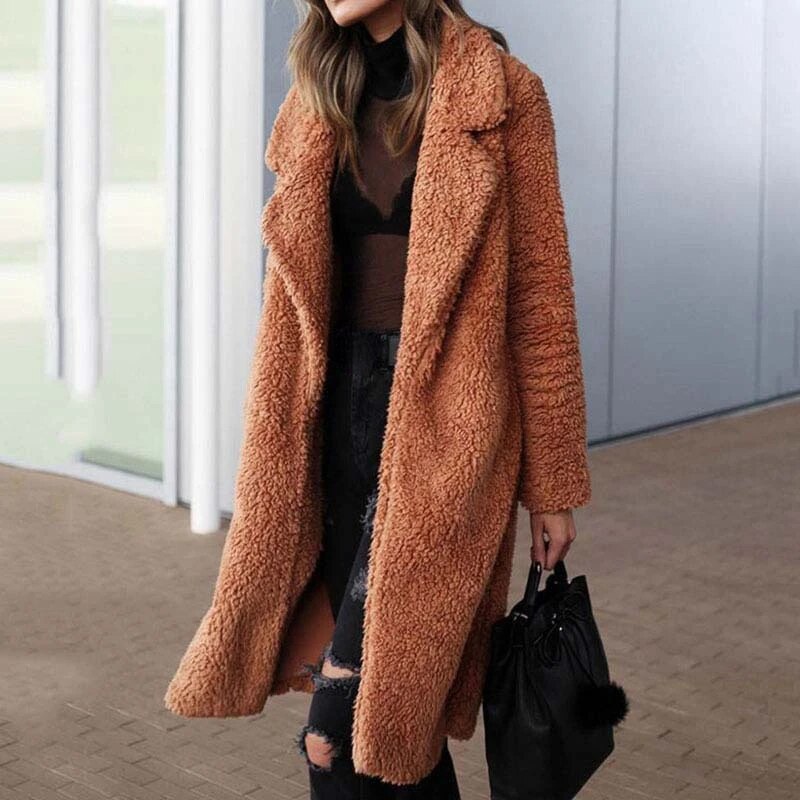 Comfortable Ladies Winter Coat - Mila-Dark Gray-S-Nora Luxe