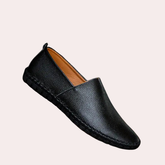 Classic Mens Leather Loafers Milan Style - Pexav