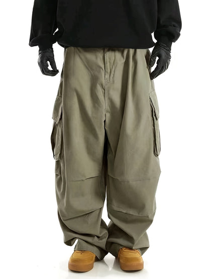 Comfortable Men's Cargo Trousers with Multiple Pockets - Daan-Green-S-Nora Luxe