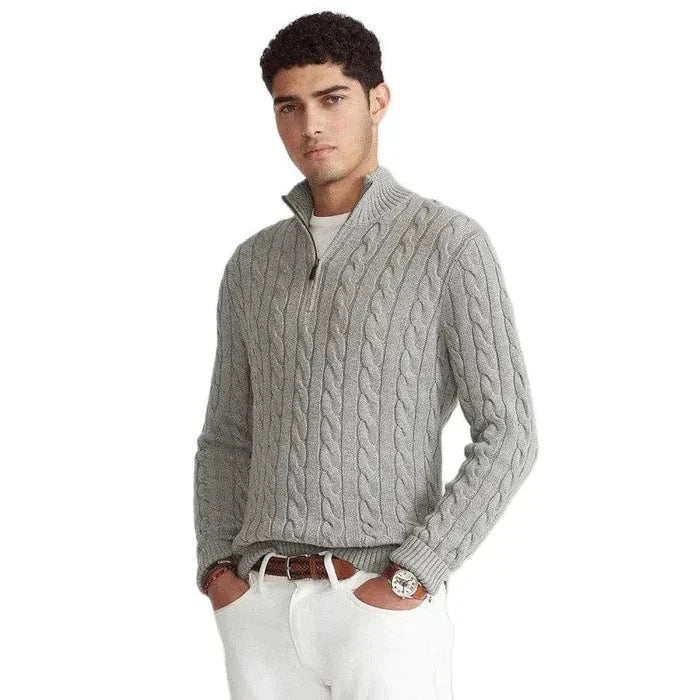 Relaxed Fit Men's Pullover Sweater - Pexav
