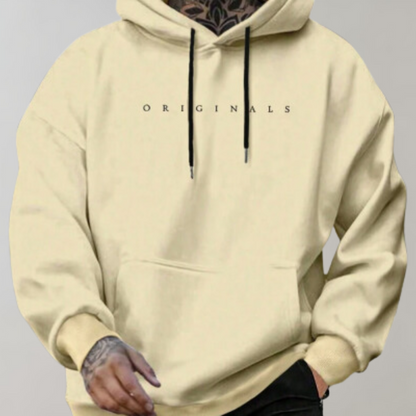 Comfortable Men's Hoodie - Mika-Yellow-S-Nora Luxe