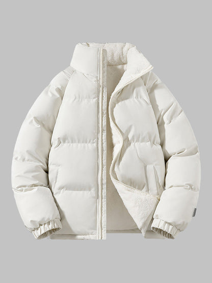 Comfortable Men's Puffer Jacket - Arlo-Beige-S-Nora Luxe