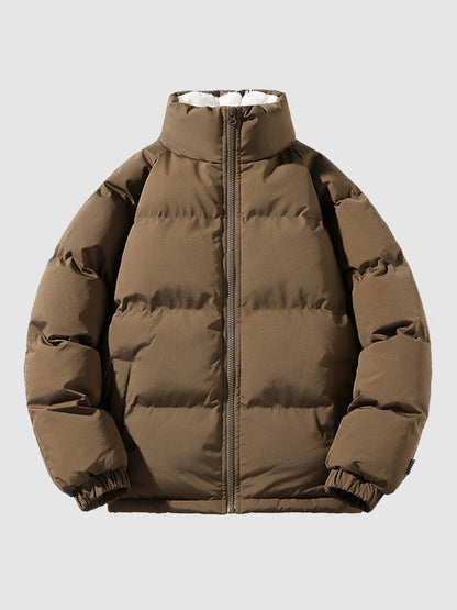 Comfortable Men's Puffer Jacket - Arlo-Brown-S-Nora Luxe