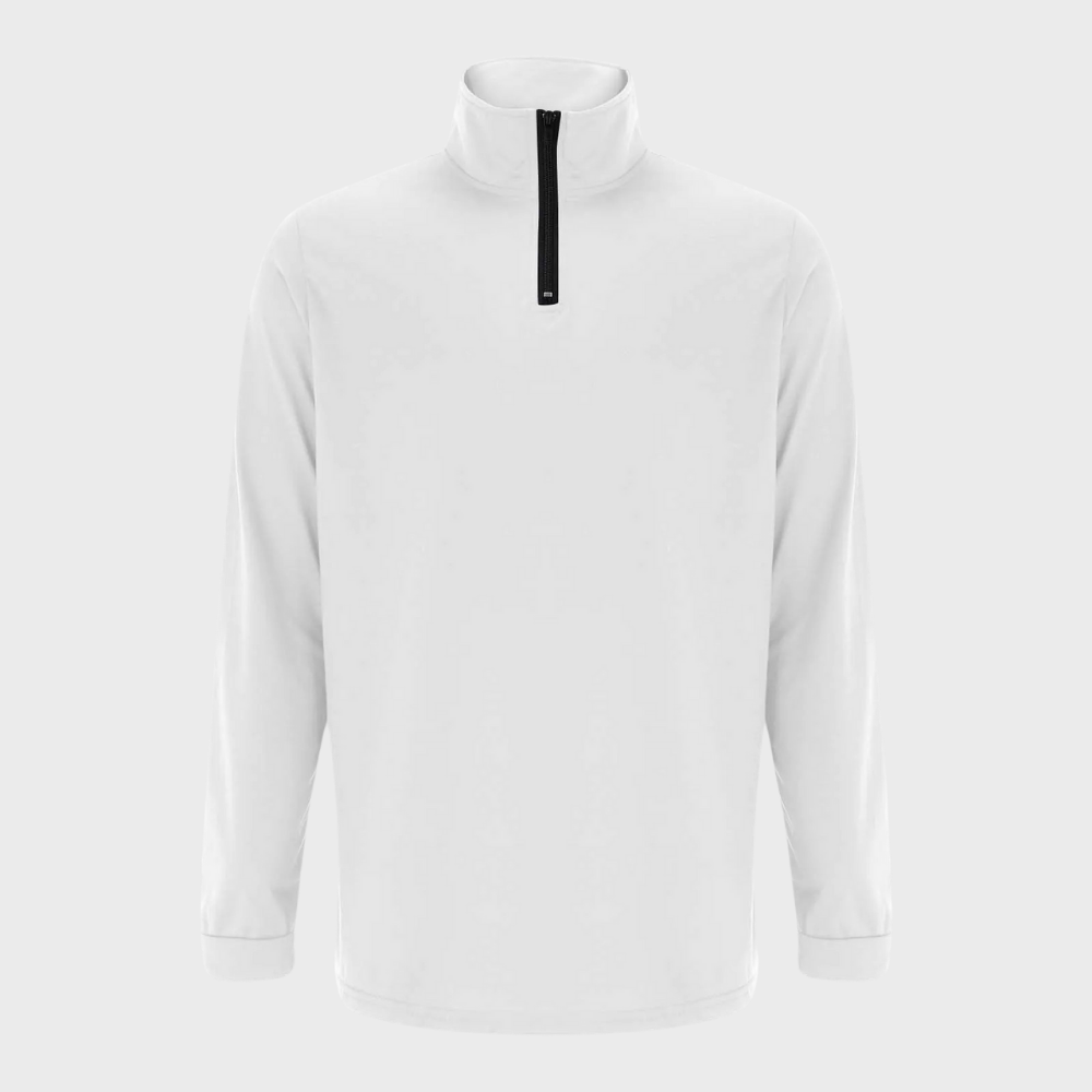 Comfortable Men's Sweater with Zip and Low Collar - Sven-Black-S-Nora Luxe