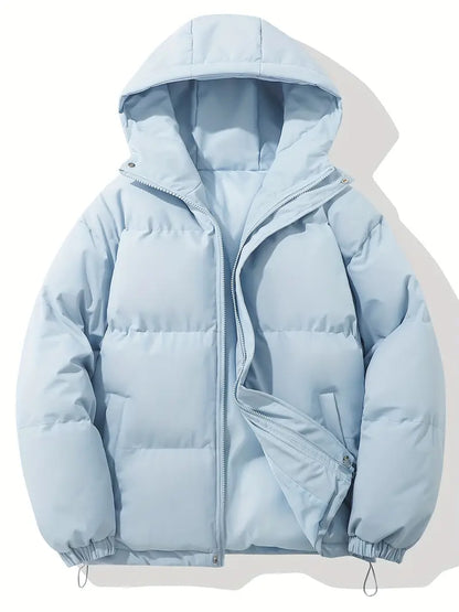 Comfortable Men's Winter Jacket - Ruben-Light blue-M-Nora Luxe