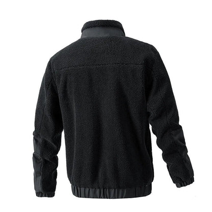 Comfortable Men's Wool Coat - Thomas-Khaki-M-Nora Luxe