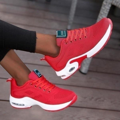 Comfortable Orthopedic Sneakers - Nova-Red-2.5-Nora Luxe
