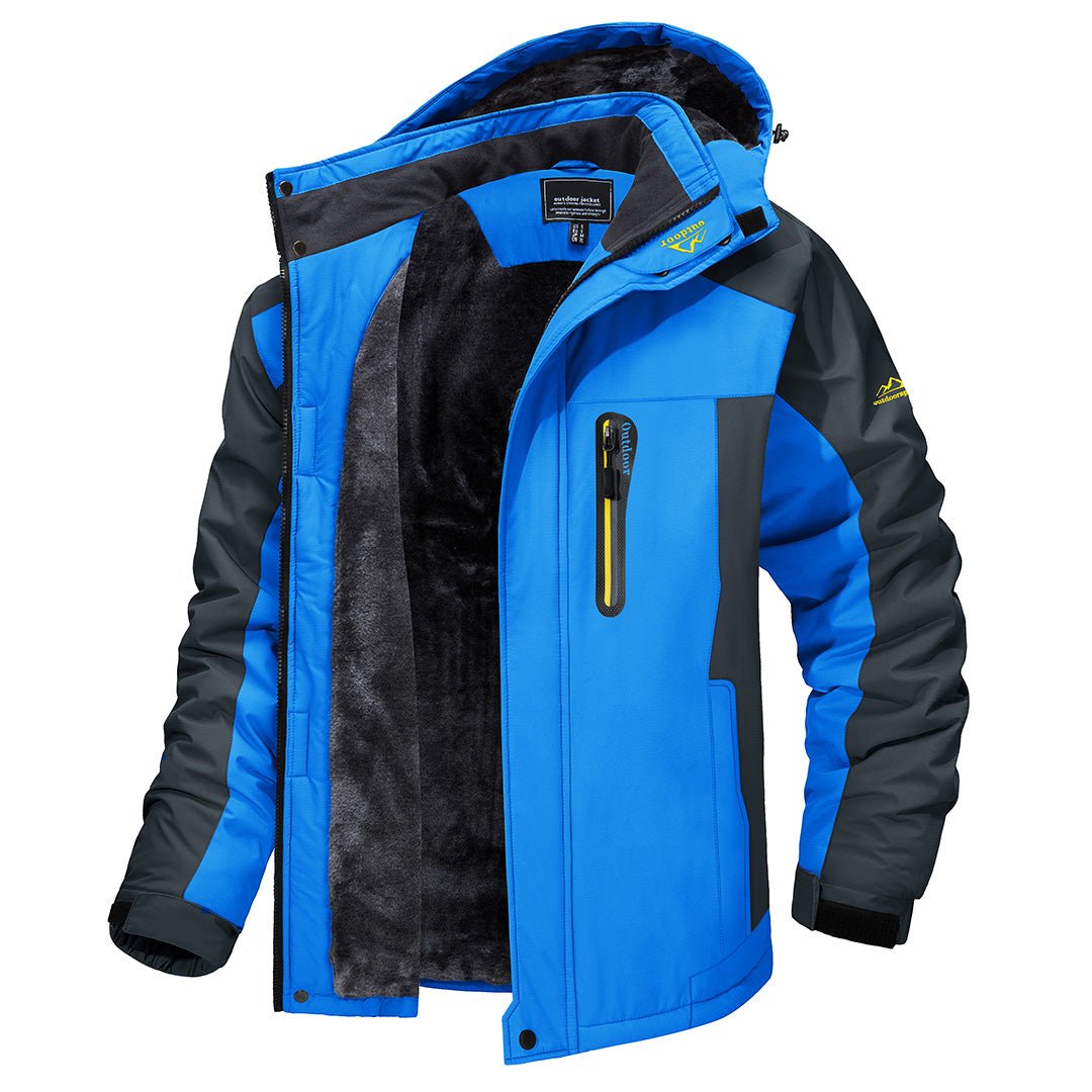 Comfortable Outdoor Jacket - Atlas-Light blue-M-Nora Luxe