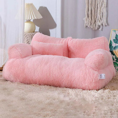 Comfortable Pet Sofa - ComfortNest-Pink-M - 21.65 inches-Nora Luxe