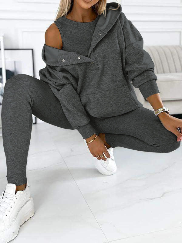 Comfortable Set for Women - Elodie-Light Gray-S-Nora Luxe