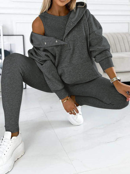 Comfortable Set for Women - Elodie-Light Gray-S-Nora Luxe