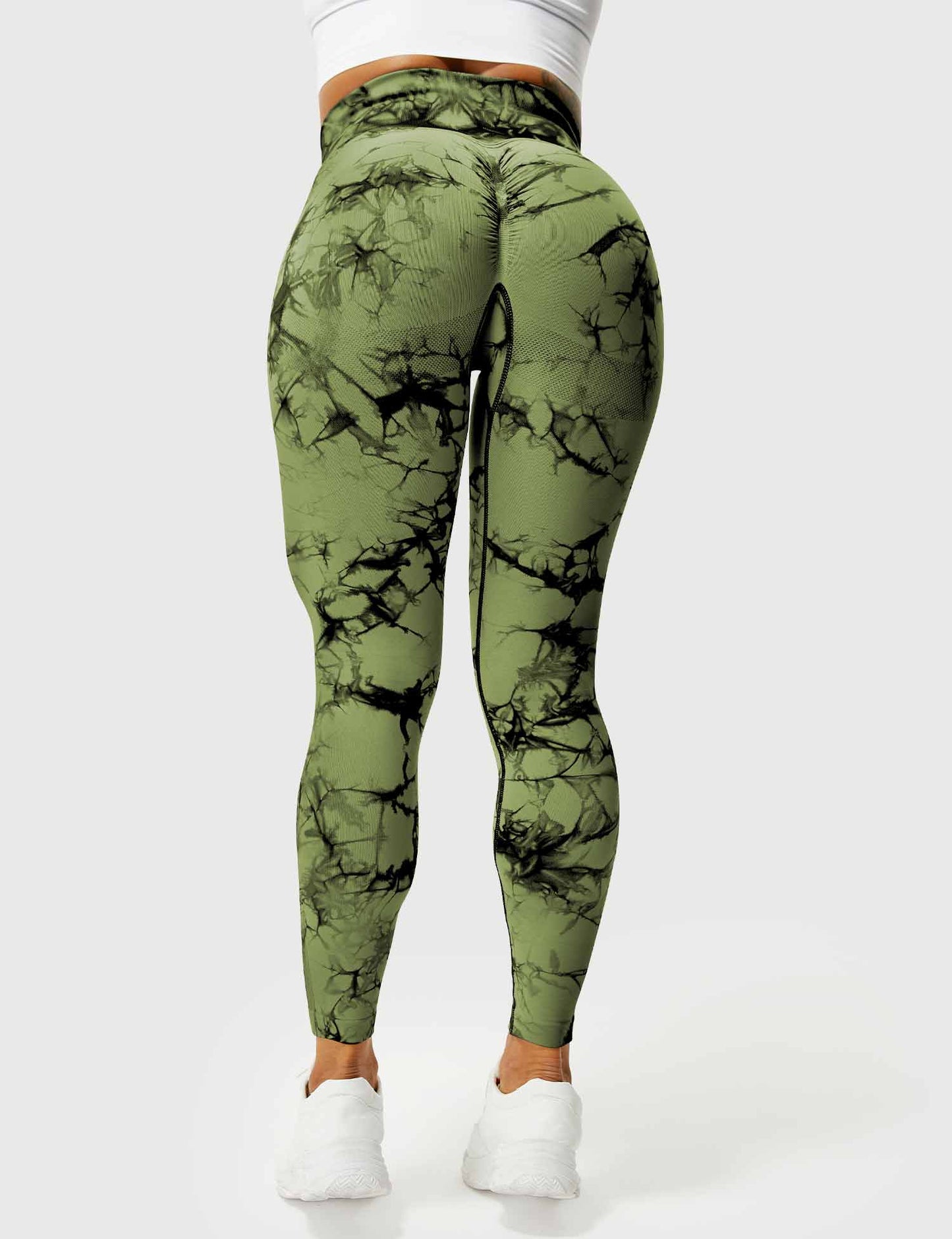 Comfortable Tie Dye Leggings - Ivy-Black Blue-S-Nora Luxe
