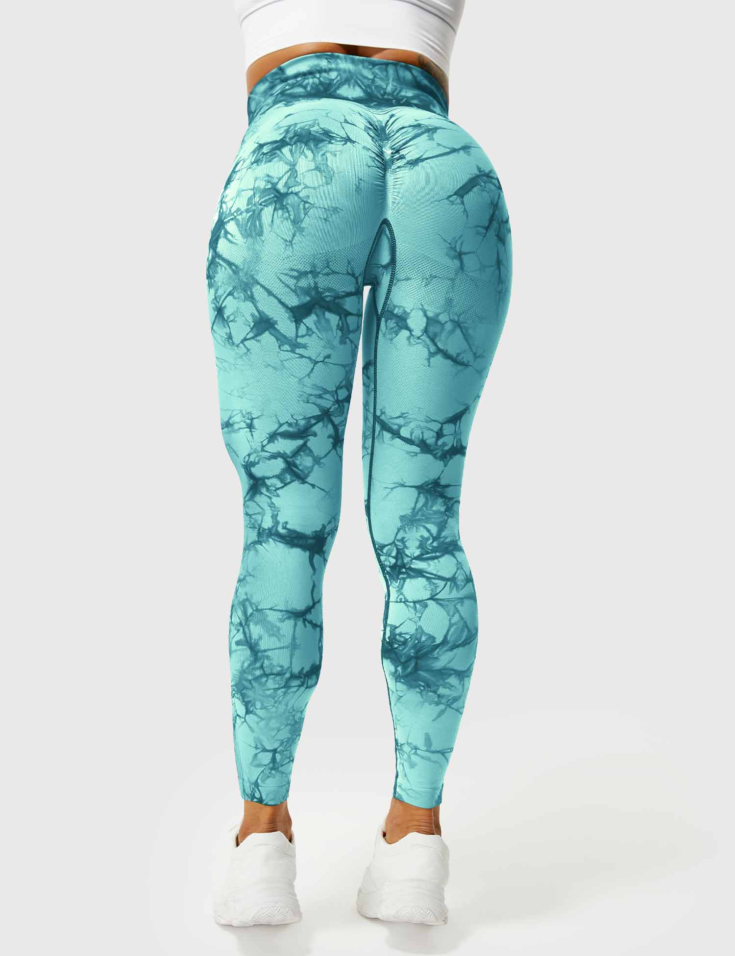 Comfortable Tie Dye Leggings - Ivy-Black Blue-S-Nora Luxe