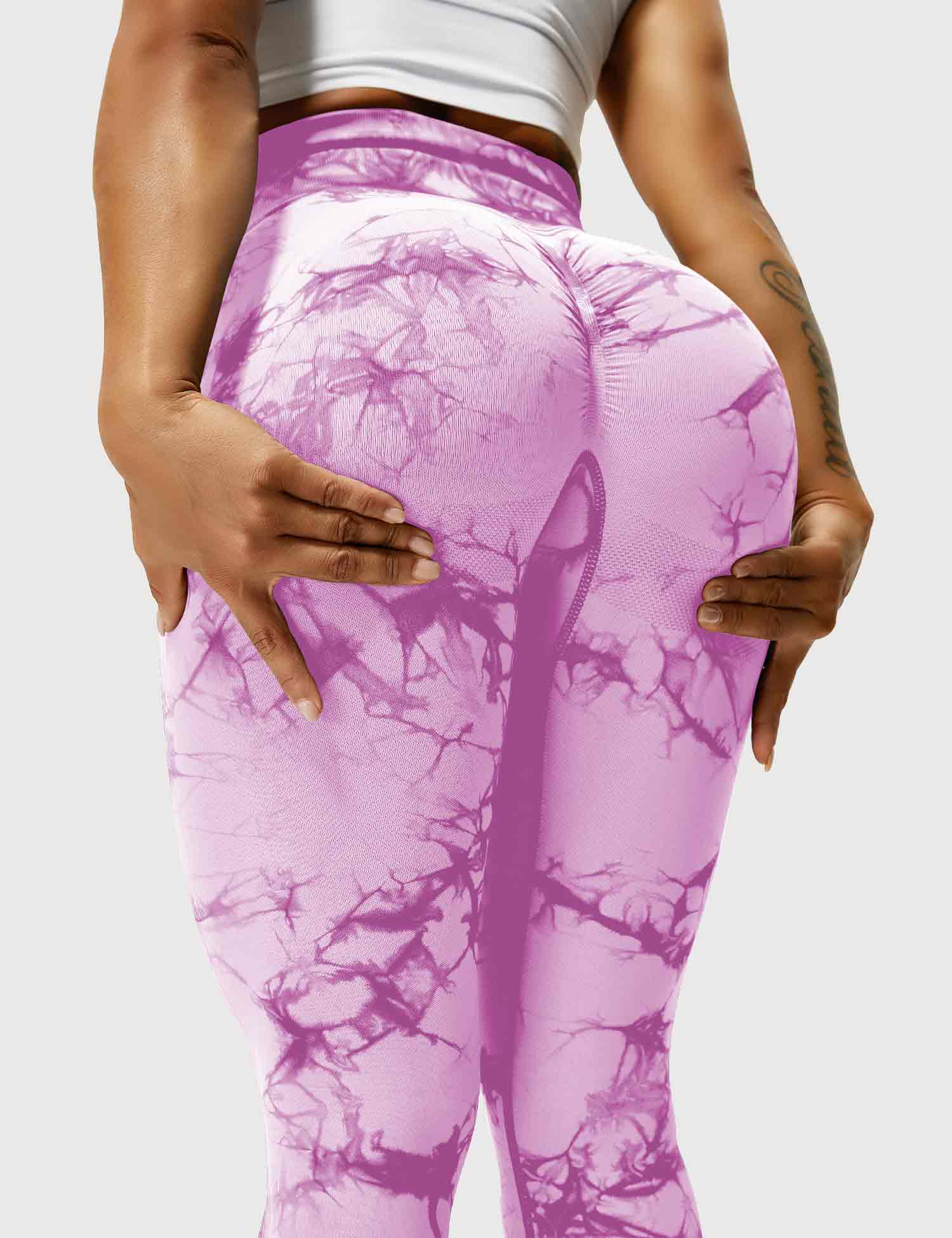 Comfortable Tie Dye Leggings - Ivy-Black Blue-S-Nora Luxe
