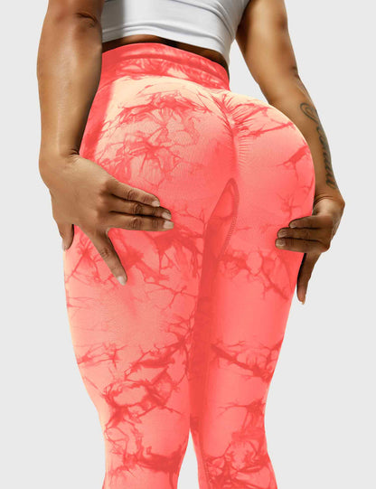 Comfortable Tie Dye Leggings - Ivy-Black Blue-S-Nora Luxe