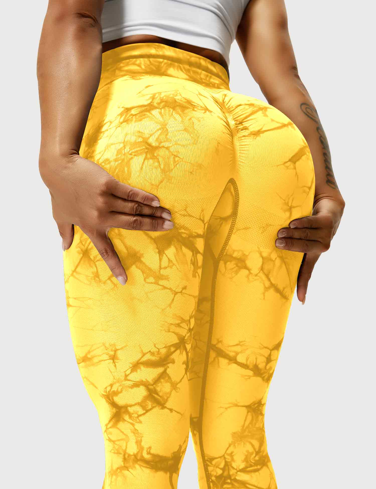 Comfortable Tie Dye Leggings - Ivy-Black Blue-S-Nora Luxe