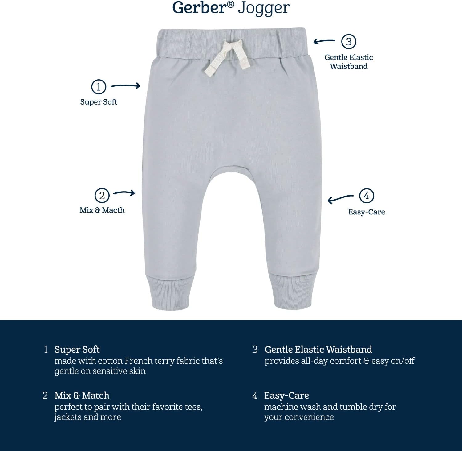 Comfortable Toddler Jogging Pants - 3-Pack Essentials-Black-12-18 months-Nora Luxe