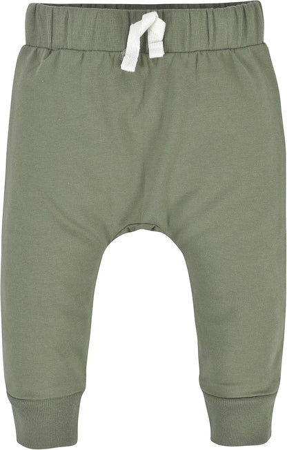 Comfortable Toddler Jogging Pants - 3-Pack Essentials-Olive Green-12-18 months-Nora Luxe