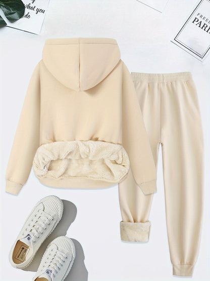 Comfortable Two-Piece Clothing Set for Women - Livia-Light Gray-S-Nora Luxe