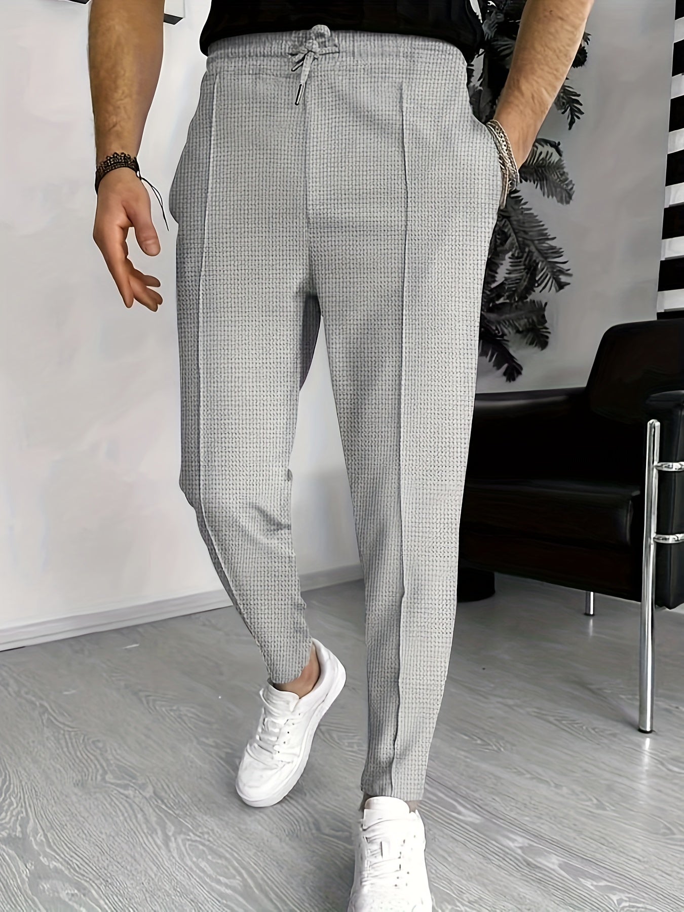 Soft Mens Waffle Sweatpants - Finn - Pexav