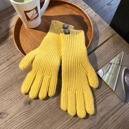 Comfortable Women's Gloves - Isolde-Yellow-Nora Luxe