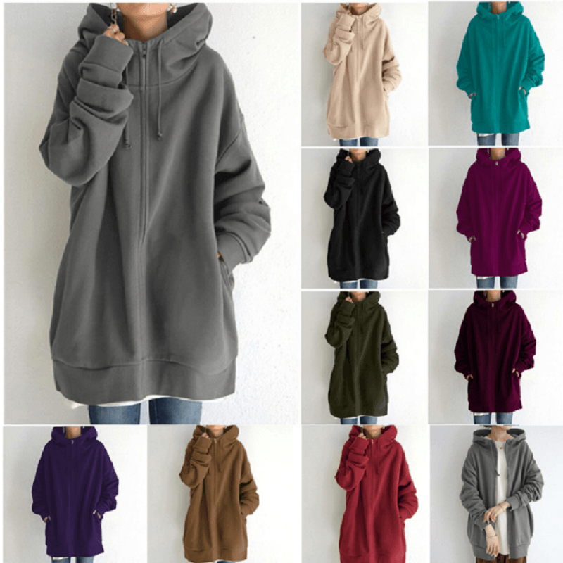 Warm Women's Hooded Coat - Pexav
