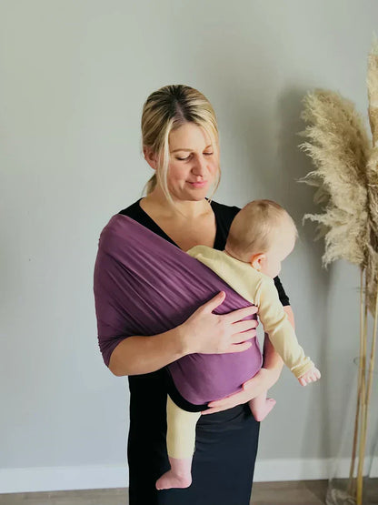 Comfortable Wrap Carrier - KleintjeKnuffel-Gray-Nora Luxe