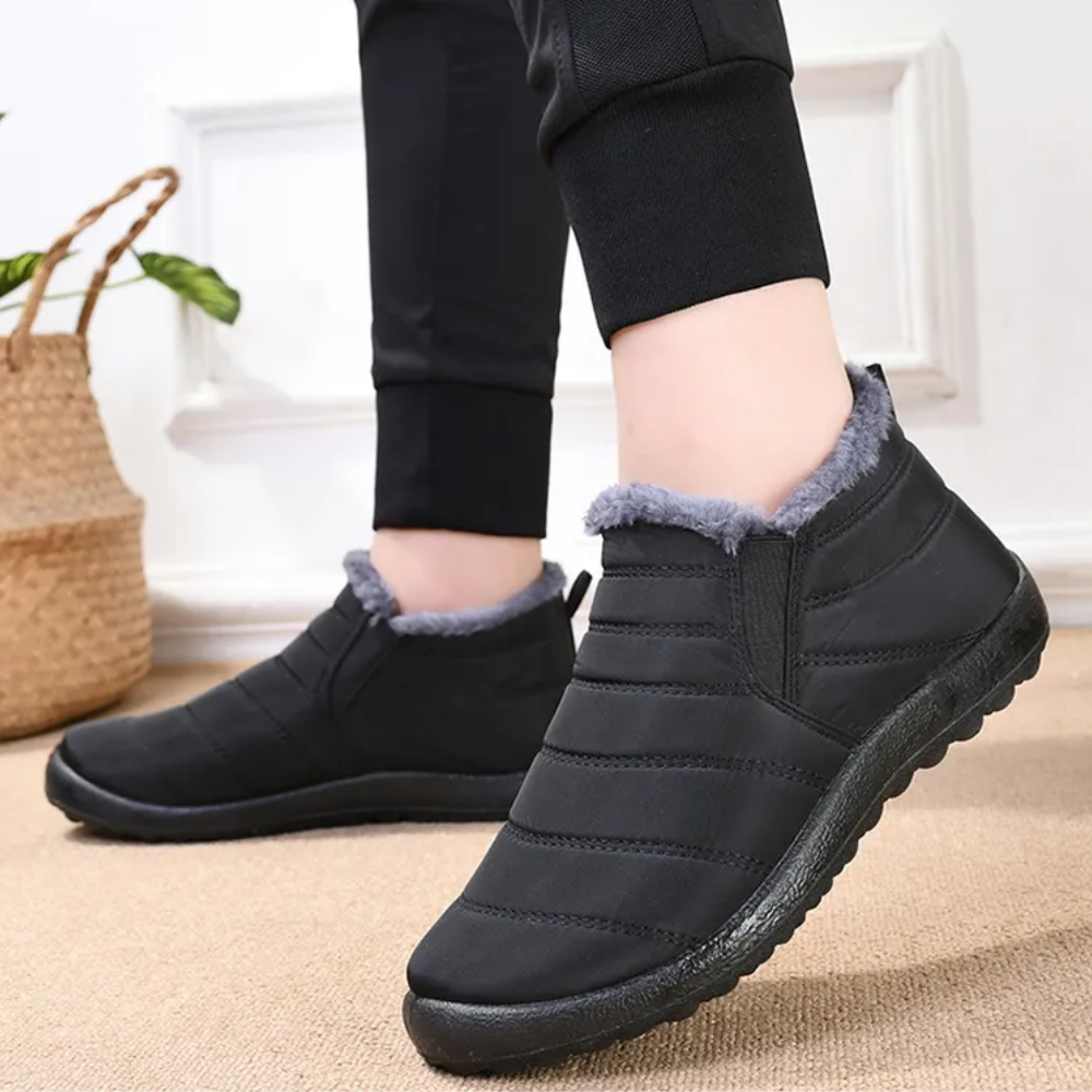 Soft Fleece Low Ankle Boots Elise - Pexav