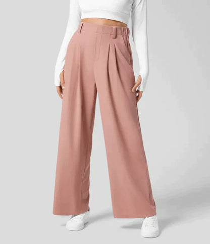 Relaxed Fit Women's Wide Leg Pants - Pexav