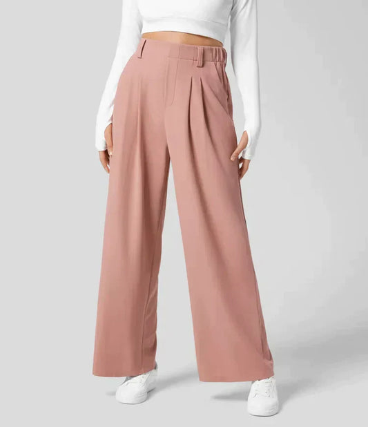 Relaxed Fit Women's Wide Leg Pants - Pexav
