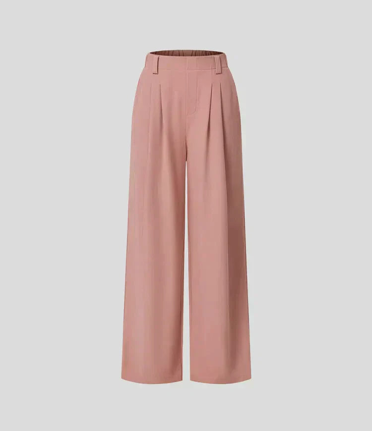 Comfy Ladies Trousers with Wide Legs - Amara-Classic Black-XS-Nora Luxe