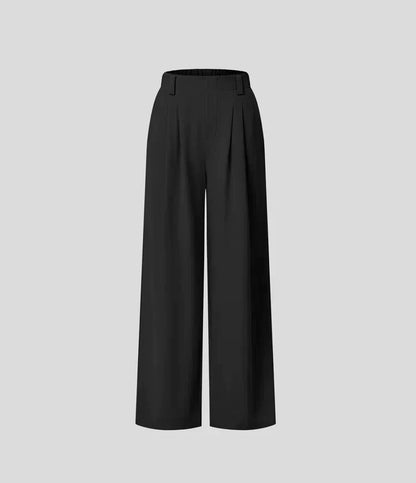 Comfy Ladies Trousers with Wide Legs - Amara-Classic Black-XS-Nora Luxe