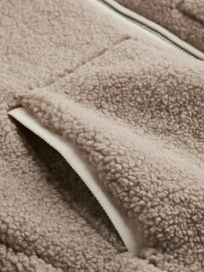 Comfy Teddy Coat - Mila-Light Brown-S-Nora Luxe