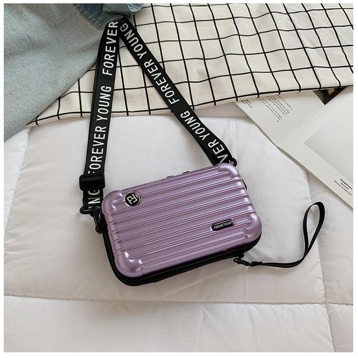 Compact and Stylish Mini Travel Bag for Women - LunaBag-Purple-Nora Luxe