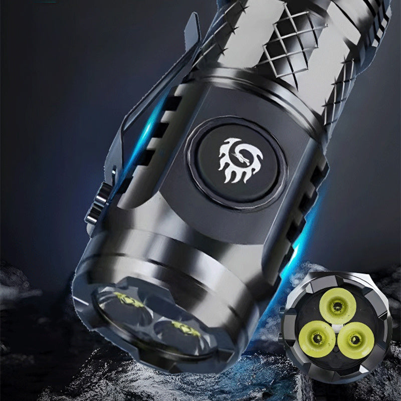 Compact LED Torch - LumenTorch-Black-Nora Luxe