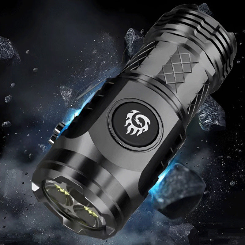 Compact LED Torch - LumenTorch-Black-Nora Luxe