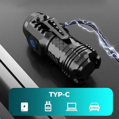 Compact LED Torch - LumenTorch-Black-Nora Luxe