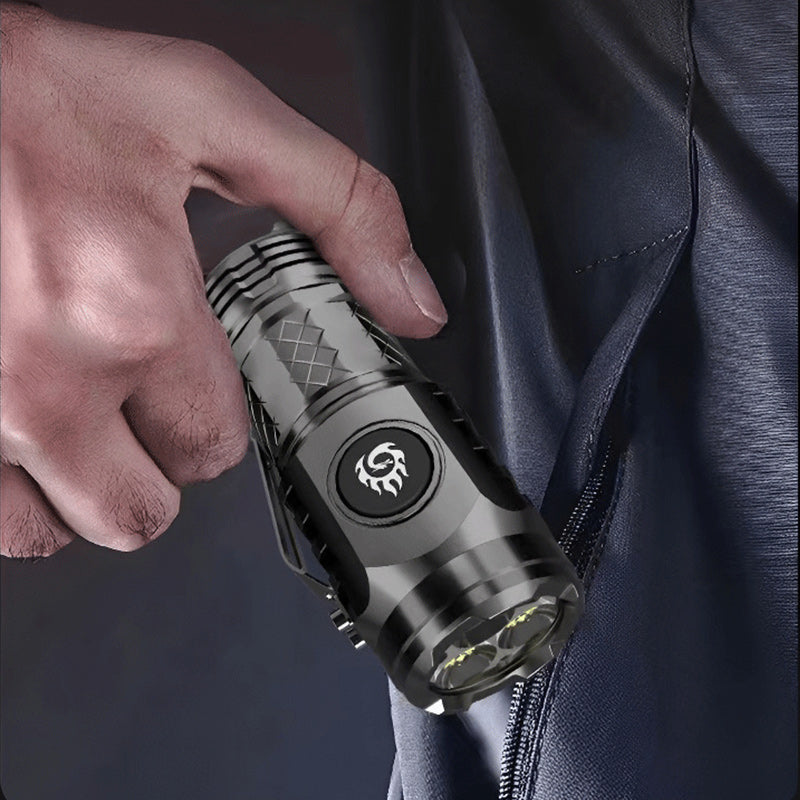 Compact LED Torch - LumenTorch-Black-Nora Luxe
