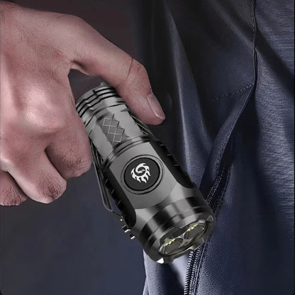 Compact LED Torch - LumenTorch-Black-Nora Luxe