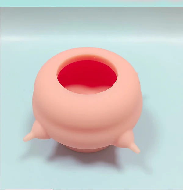 Compact Milk Bowl for Kittens - KittySip-Pink-Nora Luxe
