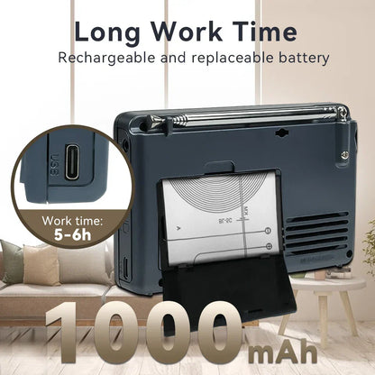 Compact Portable Radio - EchoWave-Nora Luxe