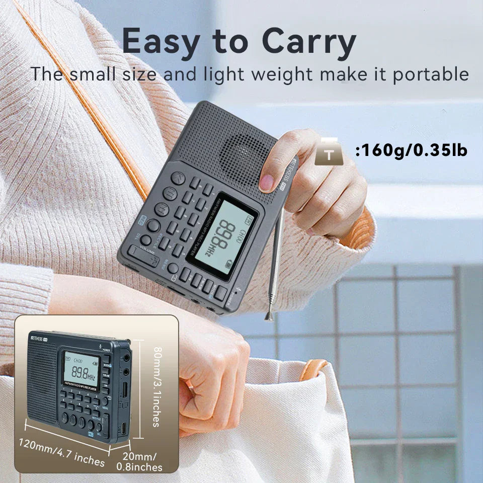 Compact Portable Radio - EchoWave-Nora Luxe