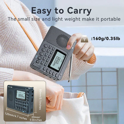 Compact Portable Radio - EchoWave-Nora Luxe