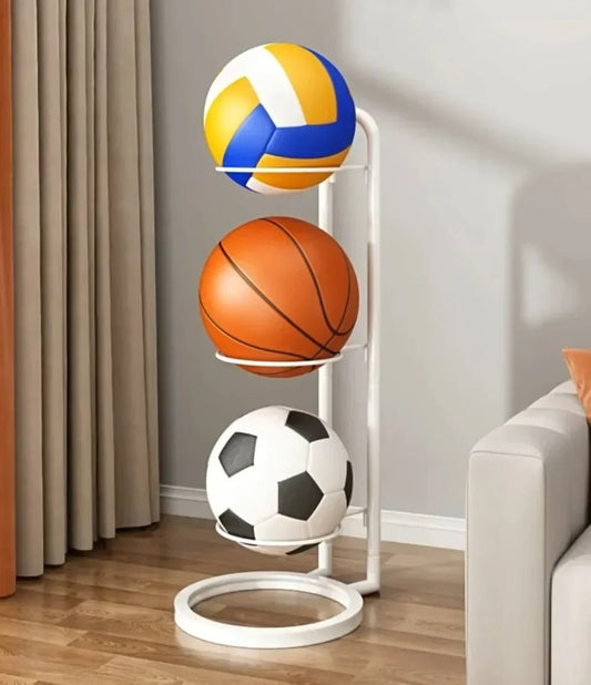 Space Saving Sports Ball Organizer Rack - Pexav